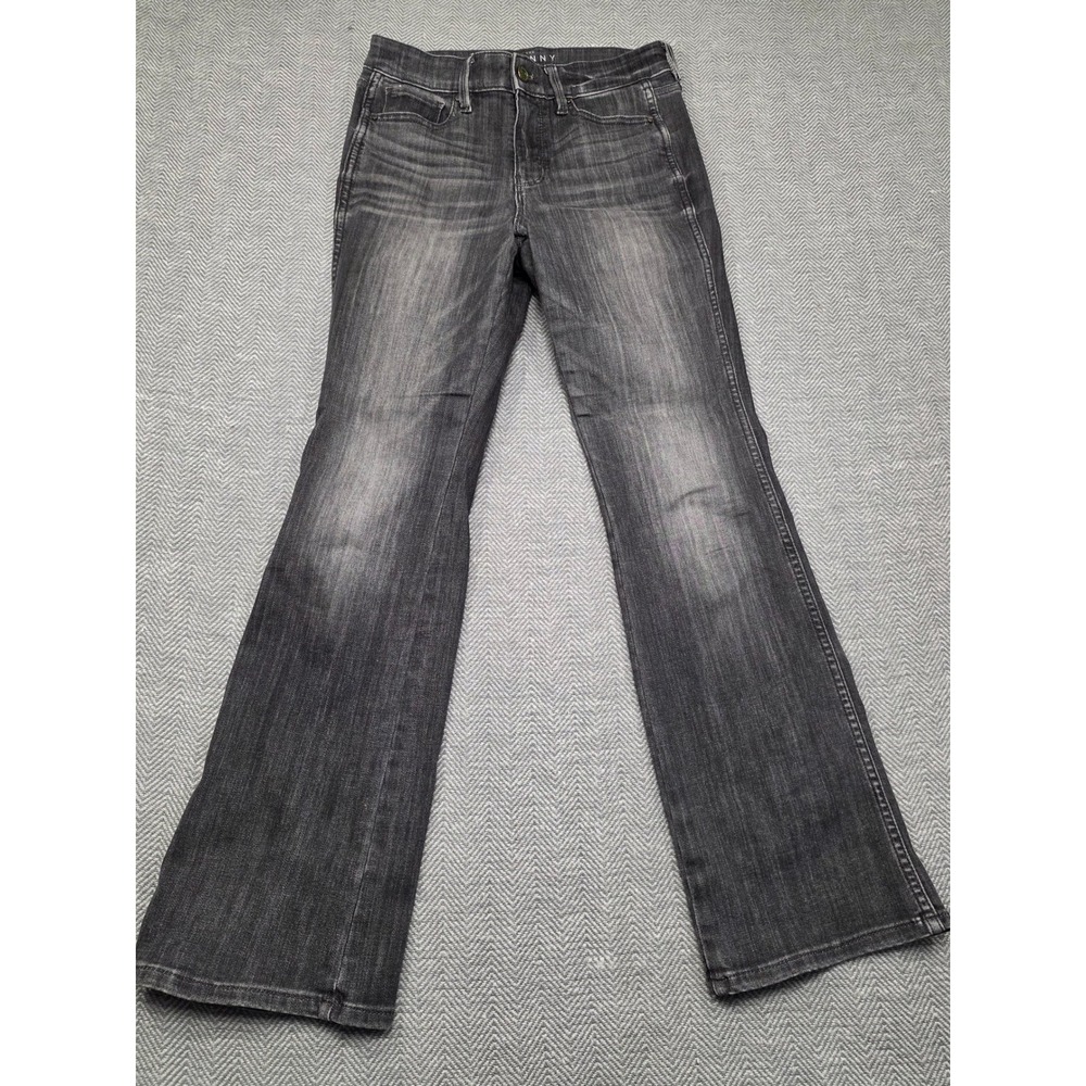 White House Black Market The Skinny Flare Jeans High Rise Faded Black Size 2S